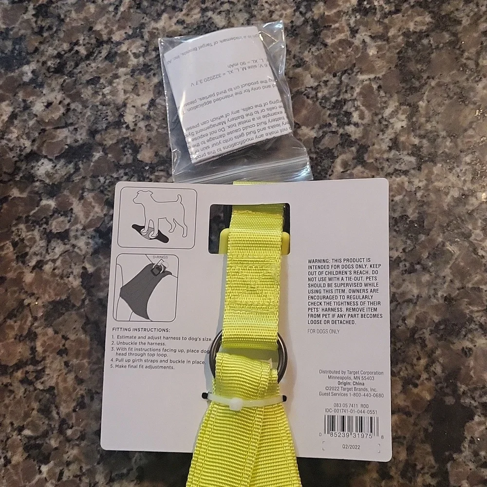 LED Rechargeable Dog Harness Light up Boots and Barkley Size Large NEW w tags - Picture 9 of 10